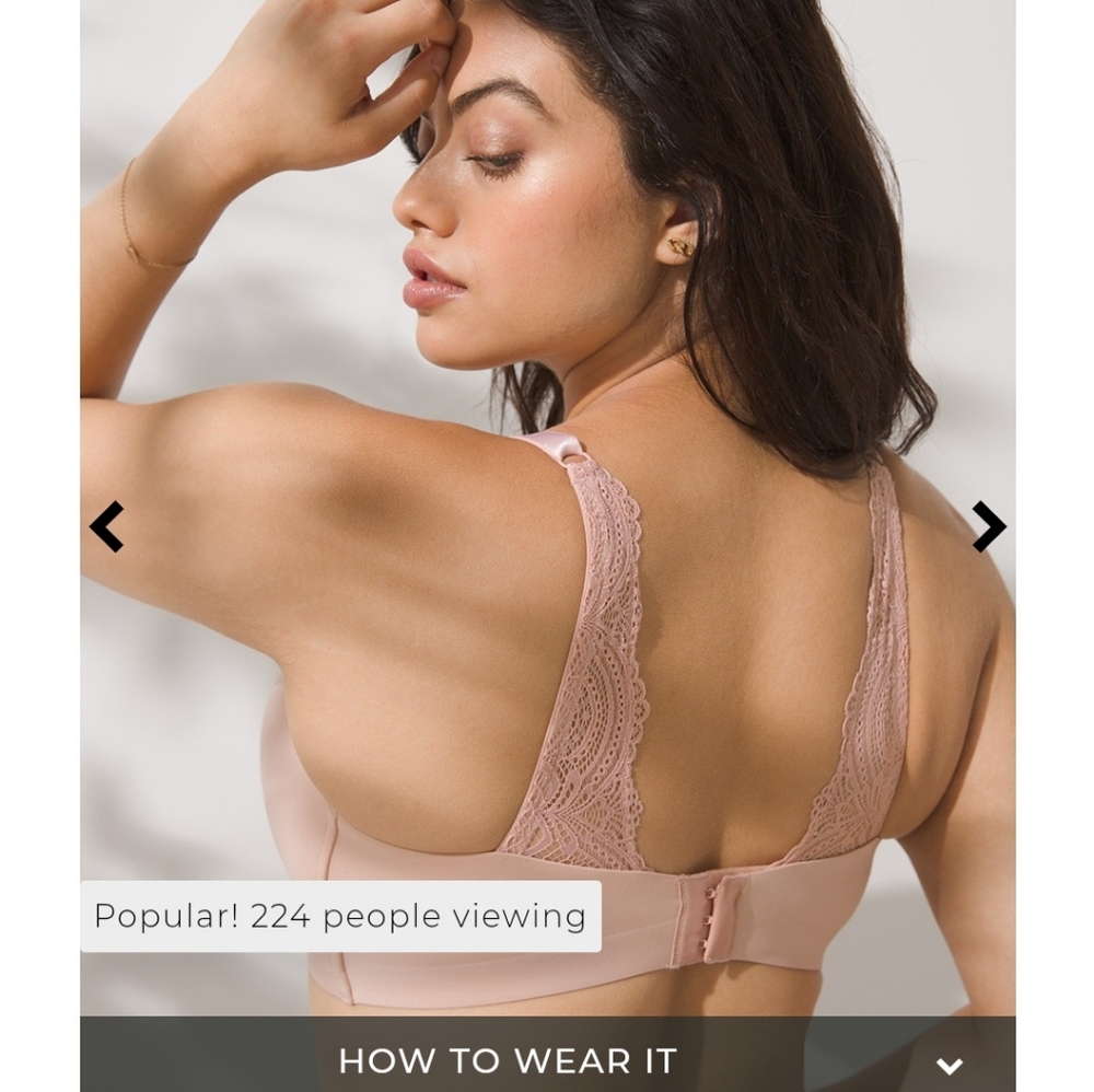 Soma (Worn Once) Wireless Bra Embliss Lace 42D